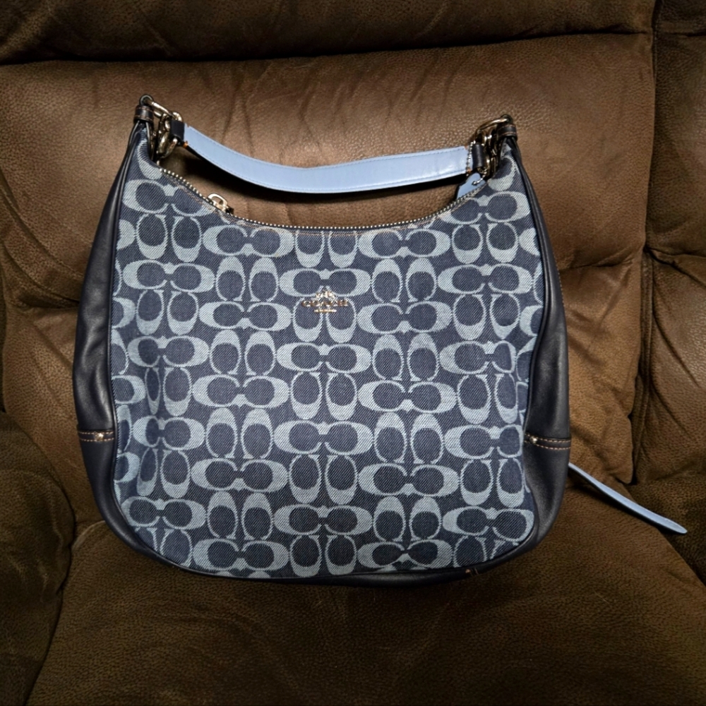 Coach Denim Harley Hobo Purse